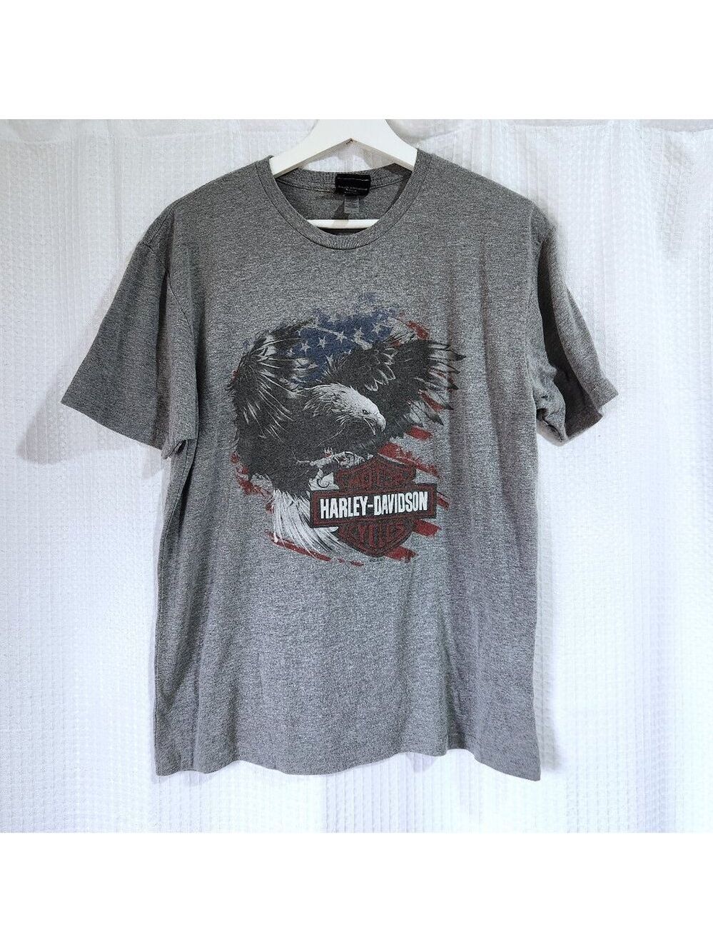 Harley Davidson T-shirt Men's Large Short Sleeve Graphic Laconia New Ham…